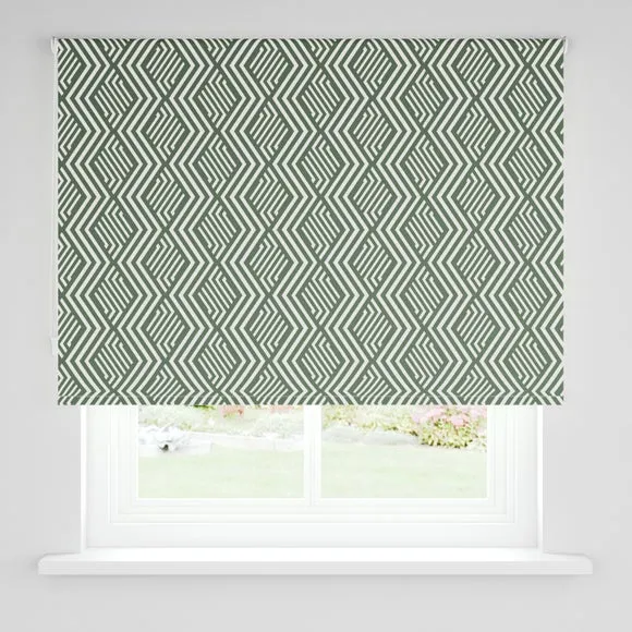 Geo Print Blackout Moisture Resistant Roller Blind 3