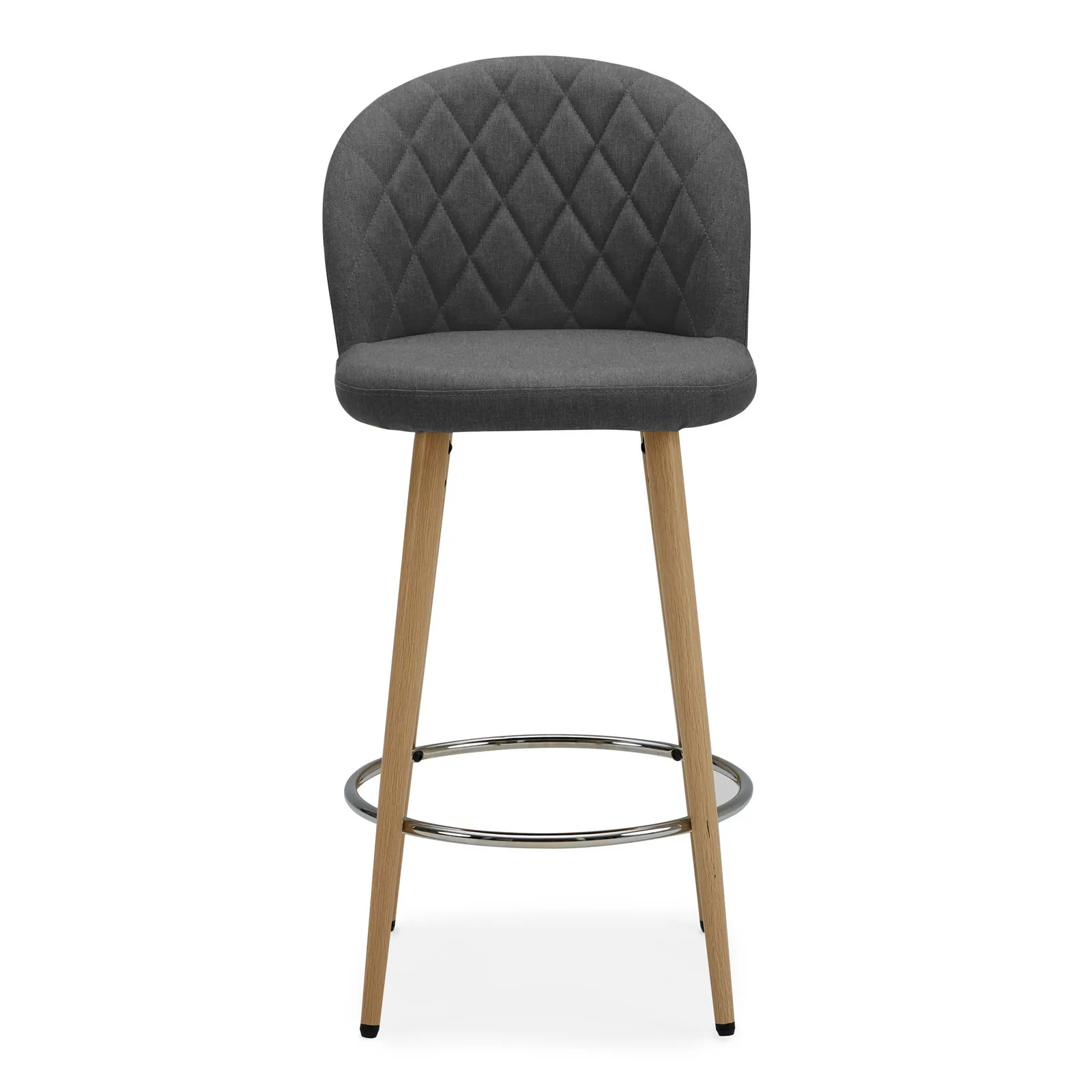 Astrid Fabric Bar Stool Dark Grey