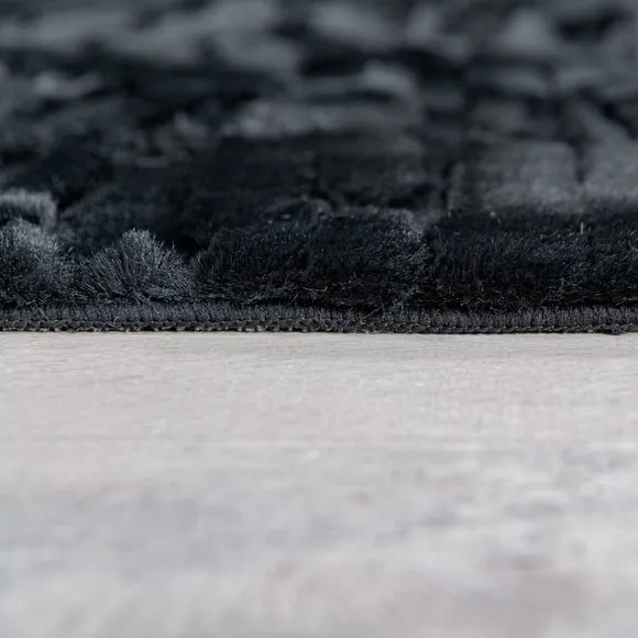 Adina Faux Fur Abstract Luxe Rug 4