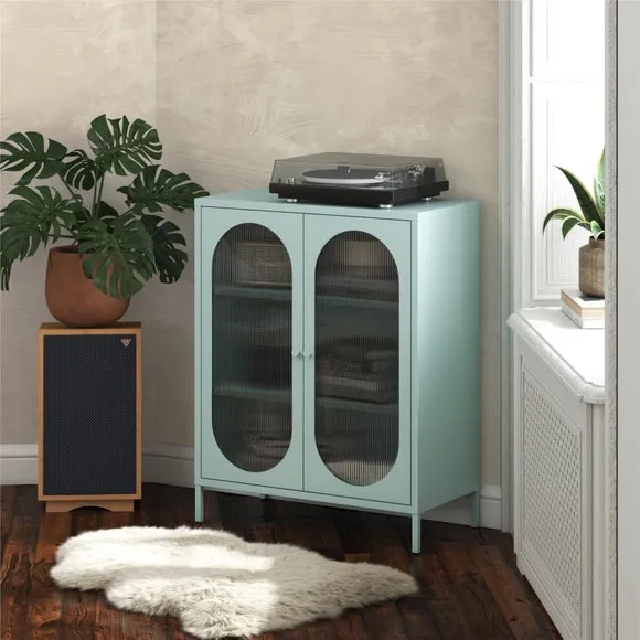 Luna Small Fluted Sideboard, Glass 1