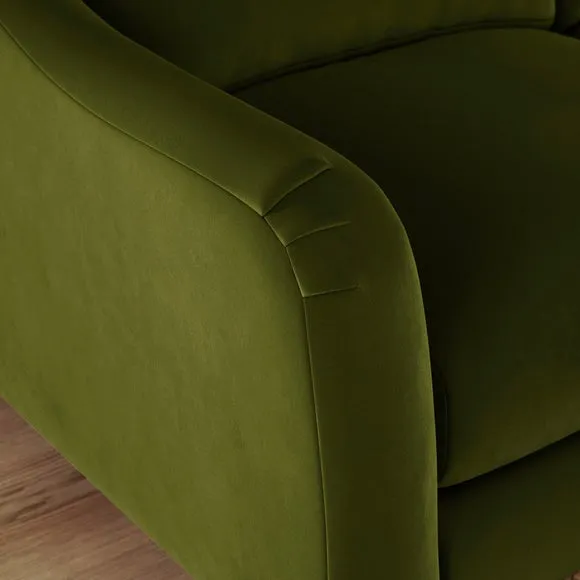 Hattie Matte Plush Velvet 3 Seater Sofa 5
