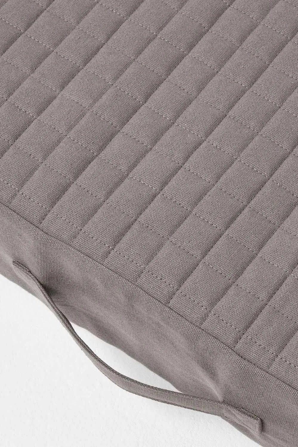 Homescapes Cotton Orthopaedic Foam 2 Seater Booster Cushion in Charcoal 4