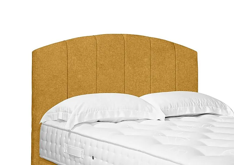 Artisan Collection Bow Standard Floor Standing Headboard - Single - Tweed Mustard