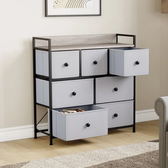 Maye 7 Drawer Fabric Chest 2