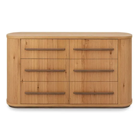 Bentley Designs Vega Knotty Oak 6 Drawer Chest 5