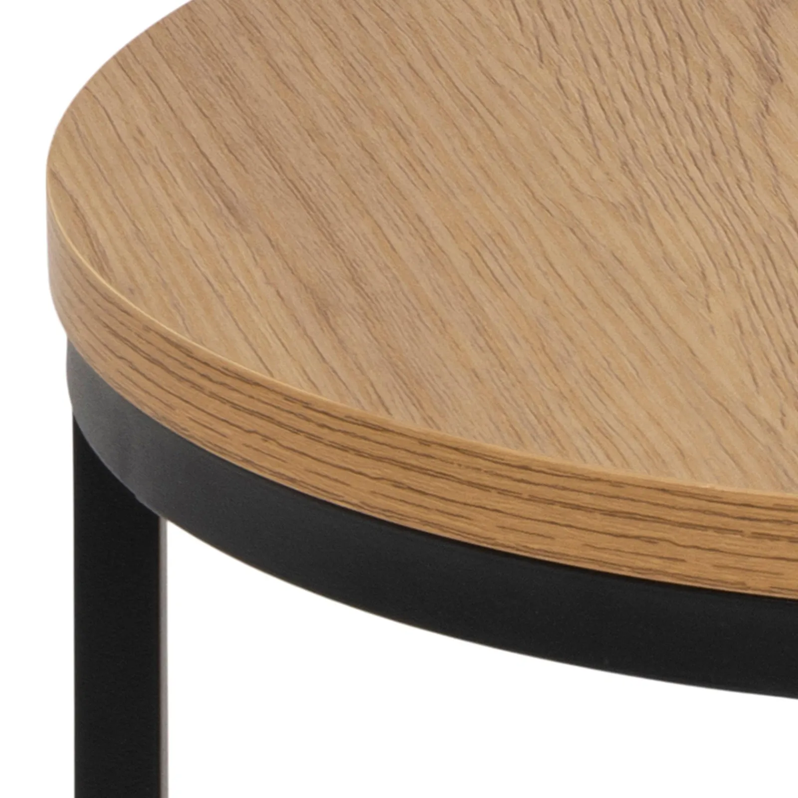 Furniture To Go Spiro Round Nest of Tables in Oak in Light Oak 5