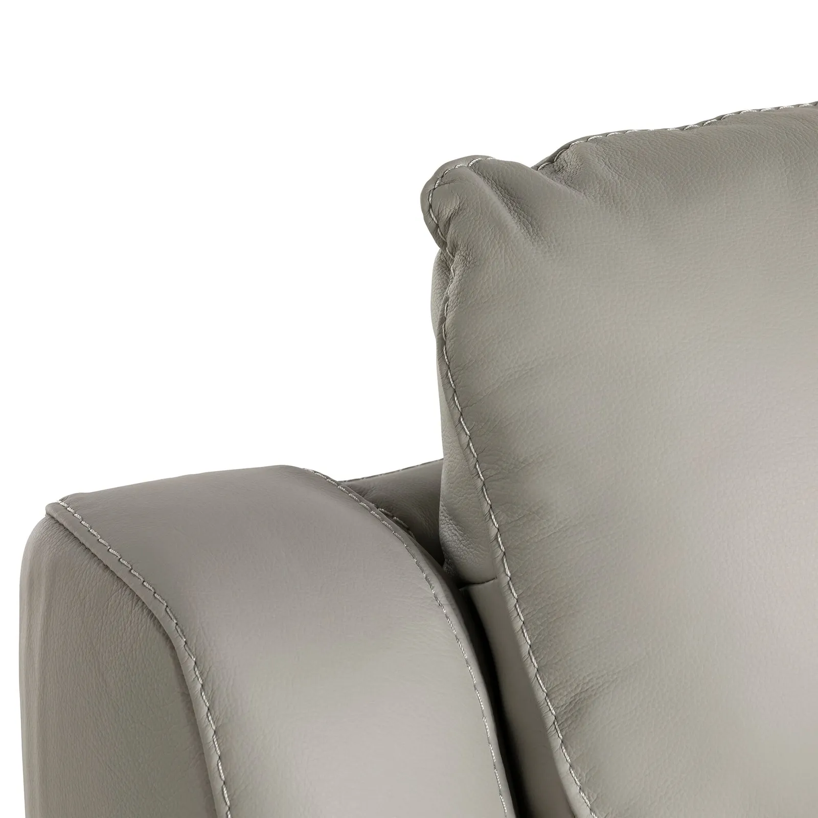 Fiore 1 Seater Recliner, Grey Leather | Barker & Stonehouse 4