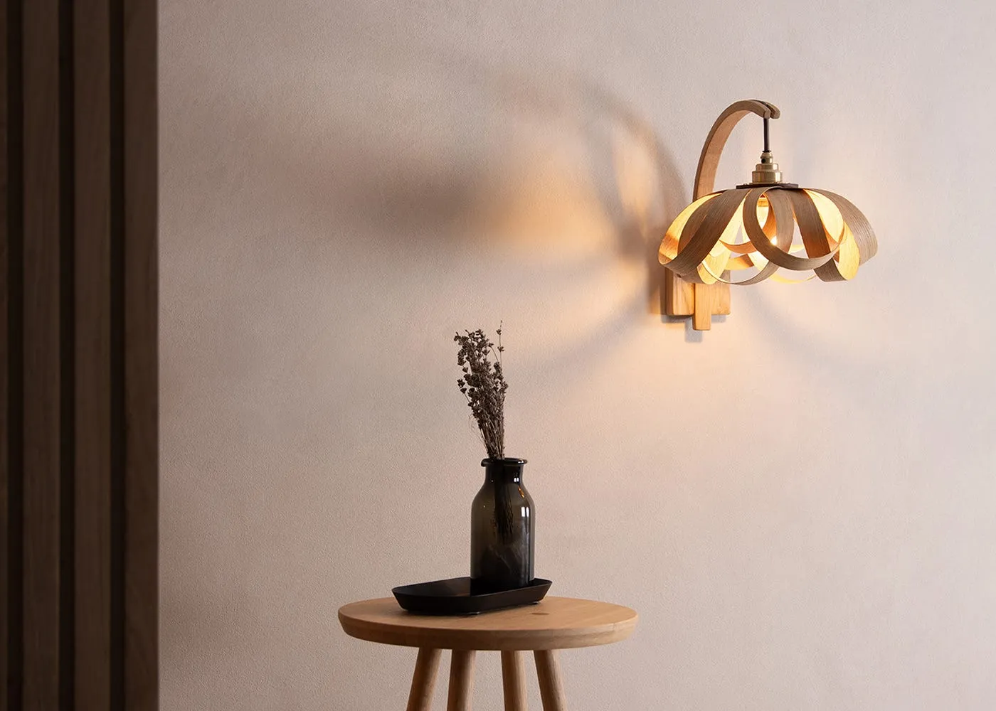 Heal's Skipper X Small/Stem Wall Light Hardwired Oak 3