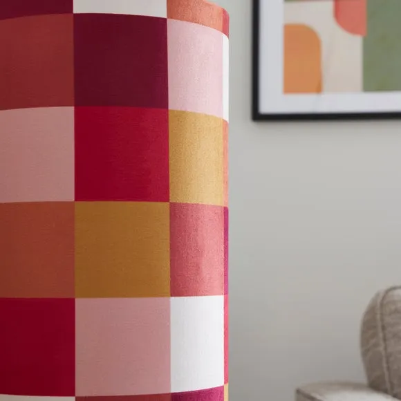 Clara Patchwork Fabric Floor Lamp 3