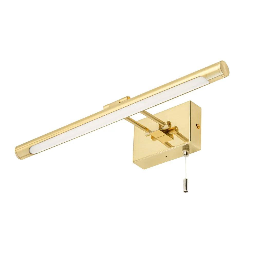 Barrio Bathroom Picture Wall Light, Satin Brass 1