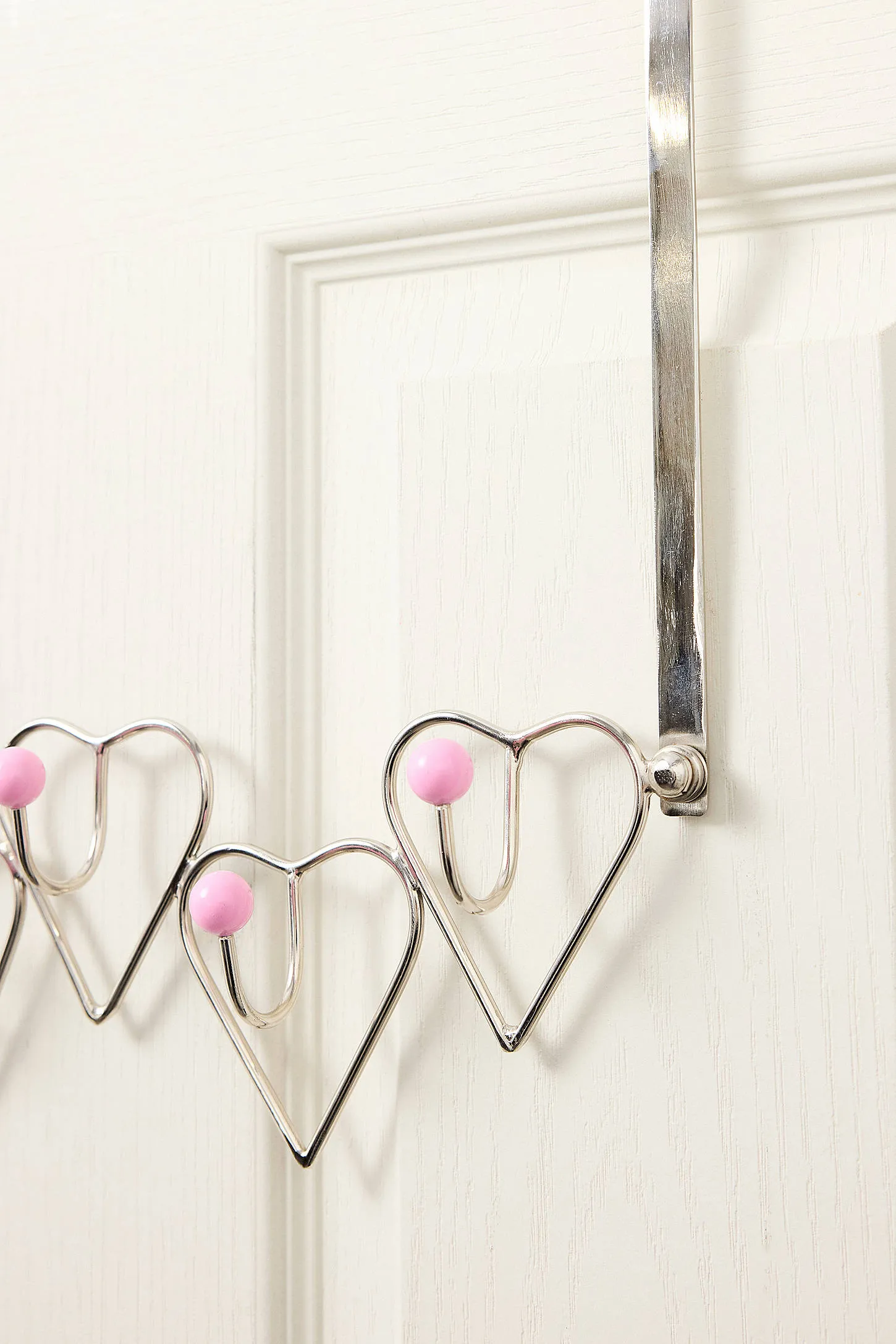 Heart Over-The Door Hook - Silver 2