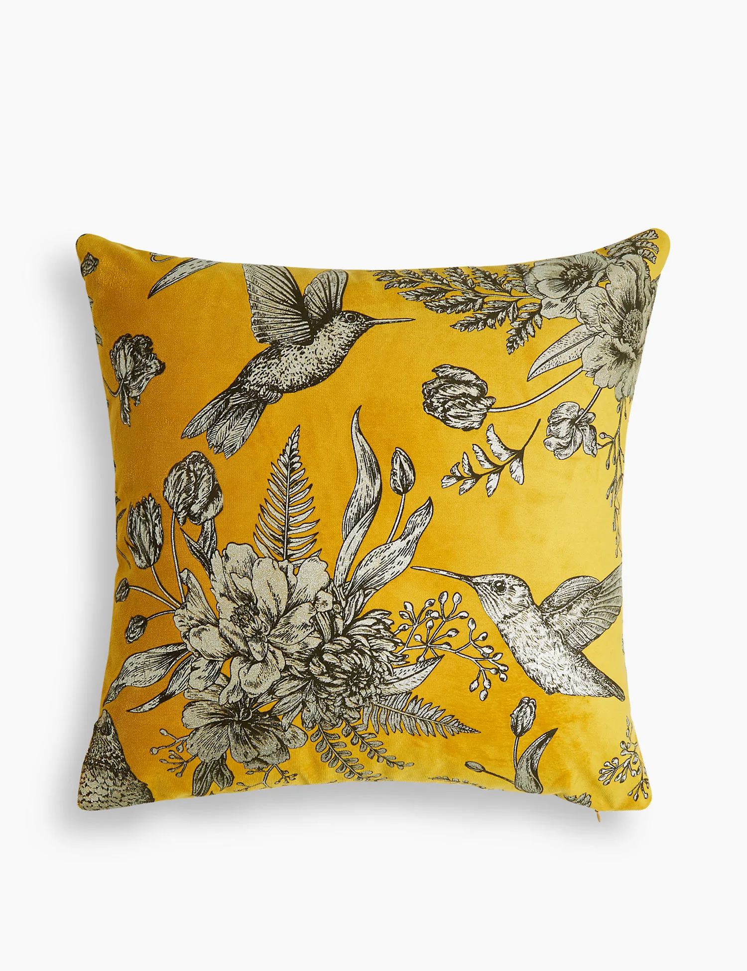 M&S Foil Floral Cushion