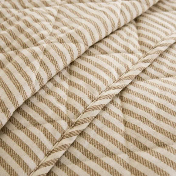 Camille Stripe Brushed Bedspread 3