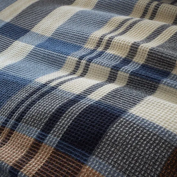 Molton Waffle Check Polycotton Duvet Cover & Pillowcase Set 2