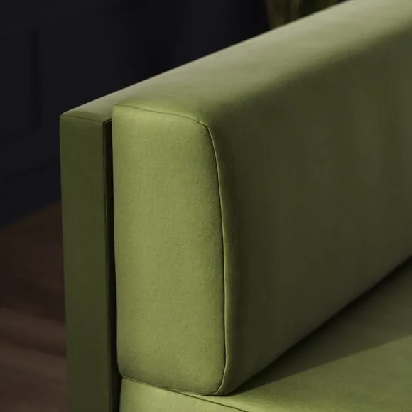 Mae Long Dining Bench, Matte Plush Velvet 3