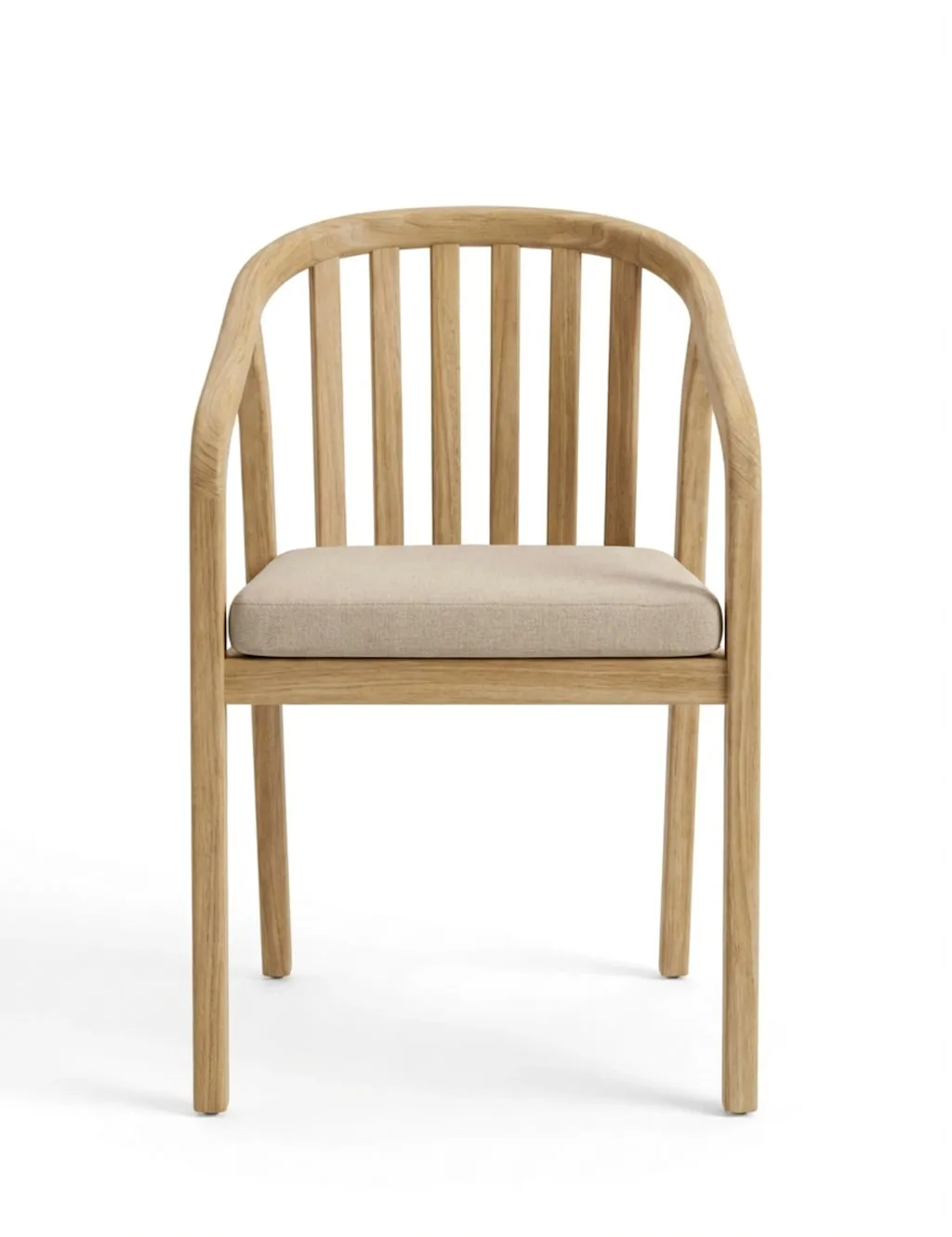 Royalcraft Riven 4 Garden Dining Chairs Natural