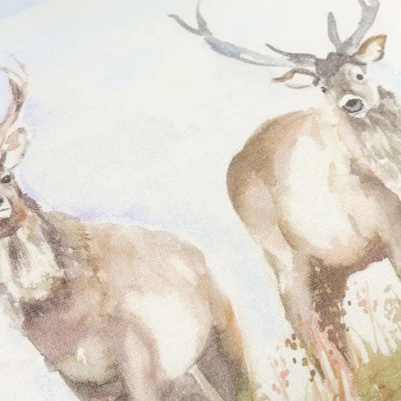 Moorland Stag Outdoor Rectangle Cushion 3