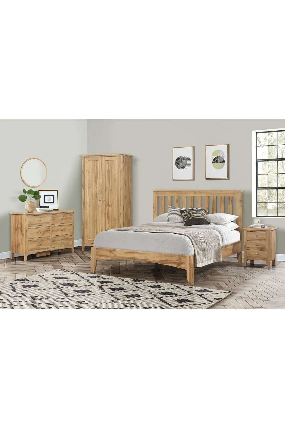 Birlea Hampstead 6 Drawer Chest Oak in Light Oak 2