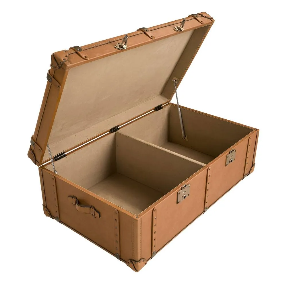 Angel Cerda Brown Cowhide Leather Trunk 126x74x46 cm 6