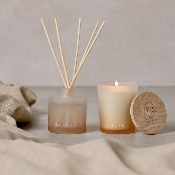 Serenity Breathe Eucalyptus Sage & Vetiver Candle & Diffuser Gift Set 2
