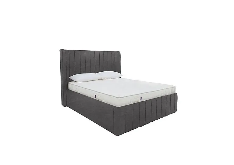 Eira Low Foot End Ottoman Bed Frame - Double - Savannah Coal