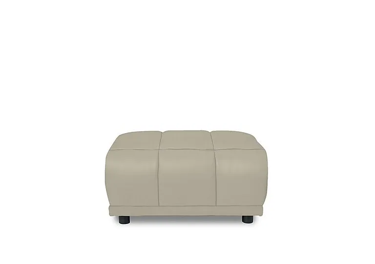 Cube Leather Large Footstool