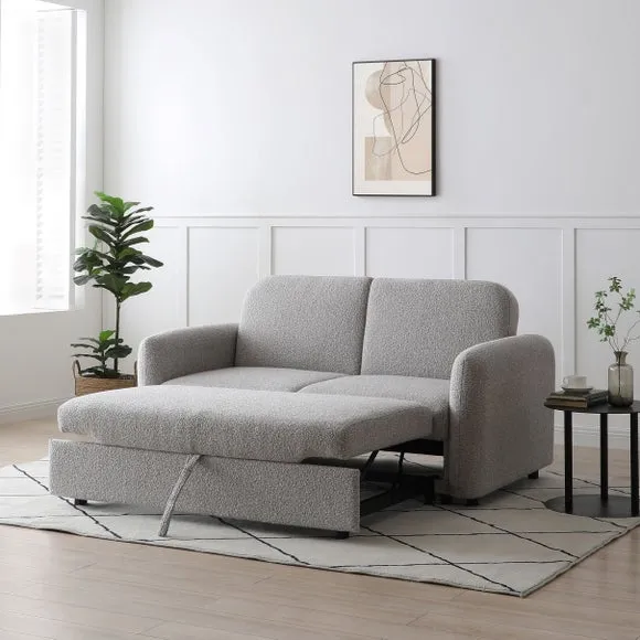 Finty Soft Boucle 2 Seater Pop Up Trundle Sofa Bed 3