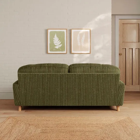 Martha Chunky Chenille Stripe 3 Seater Sofa 2