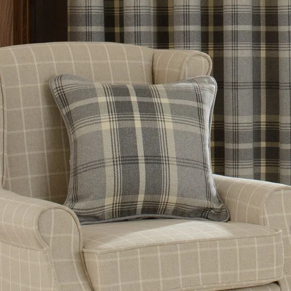 Highland Check Pencil Pleat Curtains 4