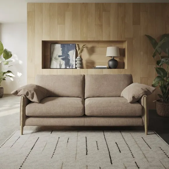 Hector Tonal Plush Chenille 4 Seater Sofa 1