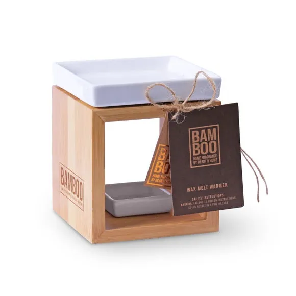 Heart and Home Bamboo Wax Melt Burner 3