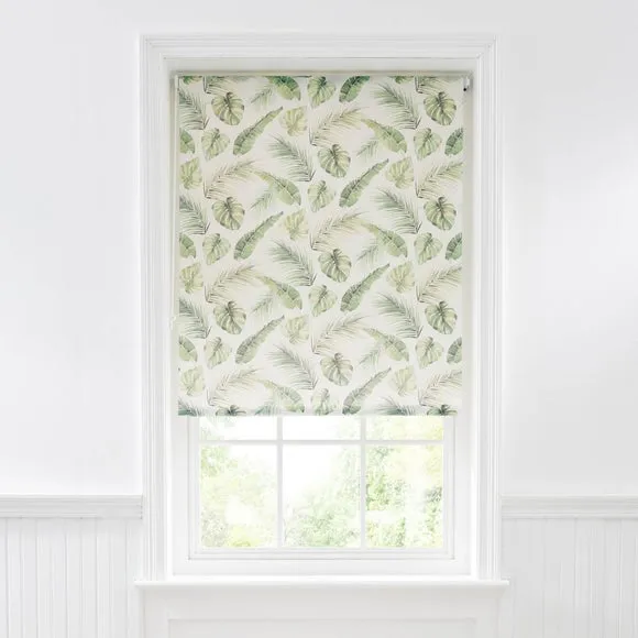 Voyager Green Leaf Moisture Resistant Daylight Roller Blind 3