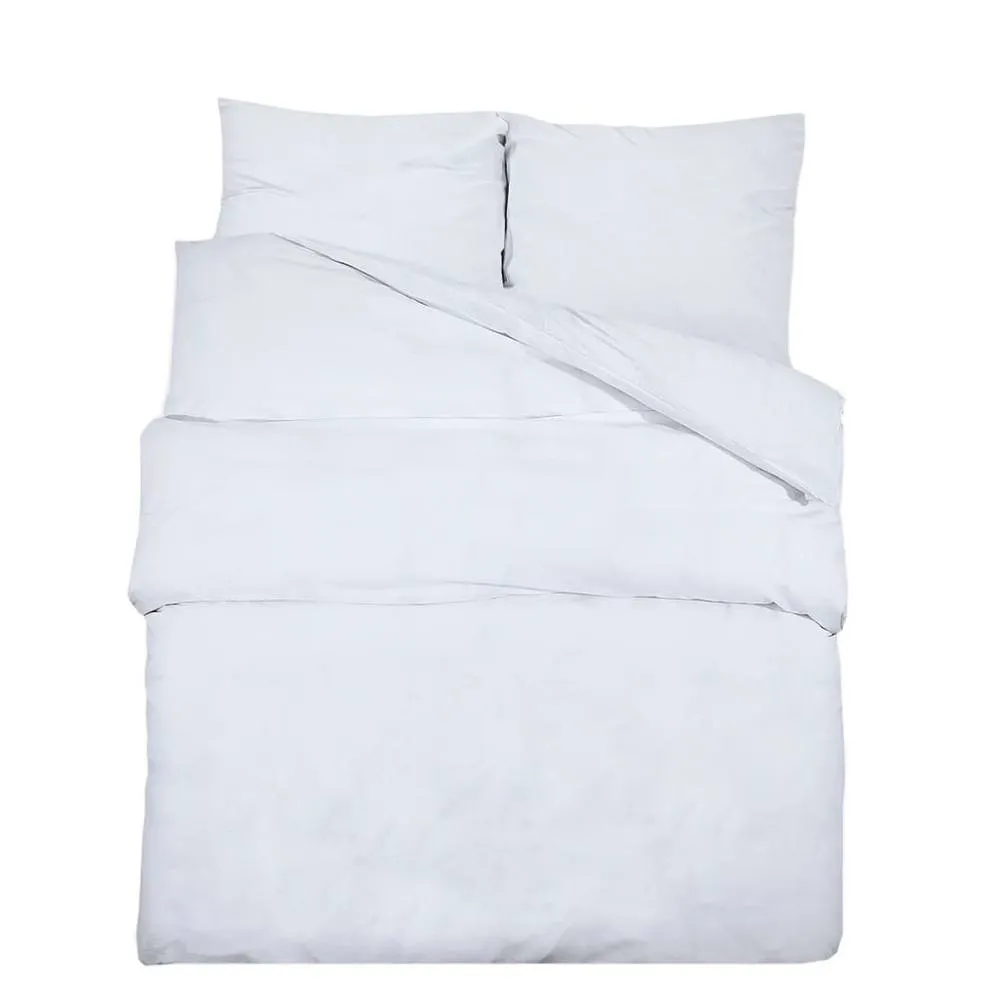 Berkfield Home Duvet Cover Set White 140x200 cm Cotton