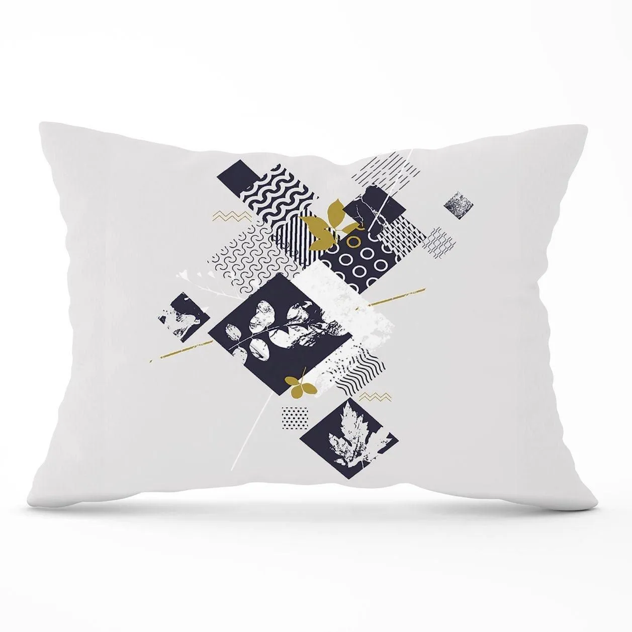 Warren Reed - Designer Abstract Botanical Cushions in Grey