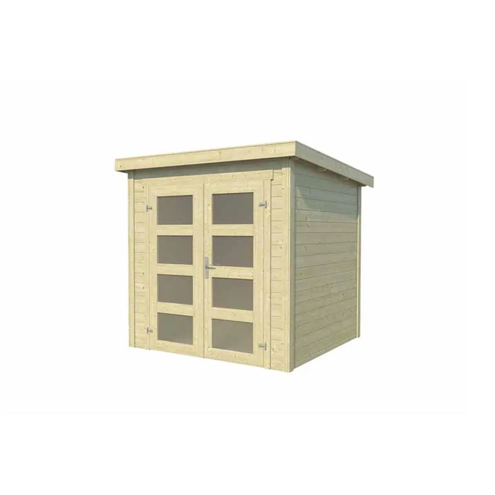 Lasita Maja Ltd Zambezi 1-Log Cabin, Garden Room, Home Office - L220xW224.6xH210.9 cm in Brown 2