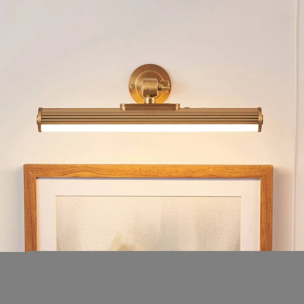 Netlighting Cirali Rechargeable Picture Light Warm Brass Frosted Pc in Gold 5