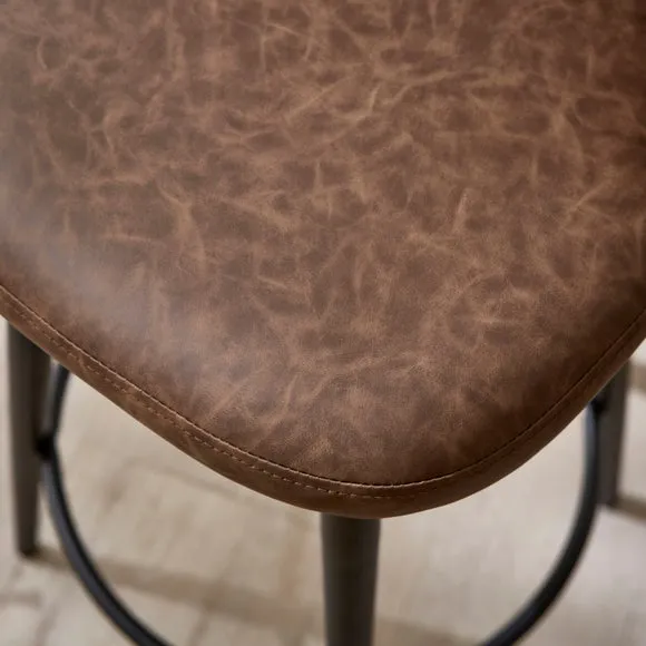 Astrid Bar Stool, Faux Leather 5