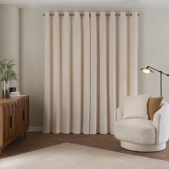 Shimmer Velour Eyelet Curtains 4