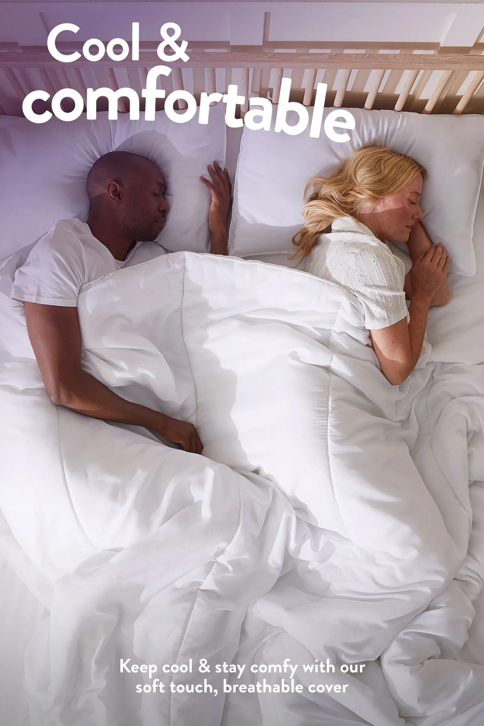Slumberdown Cool Summer Nights 7.5 Tog Summer Duvet in White 4