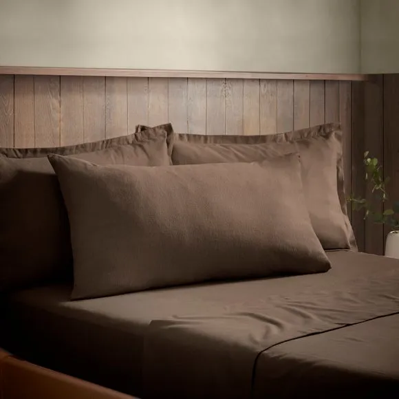 Soft & Cosy 100% Brushed Cotton Kingsize Standard Pillowcase Pair 1