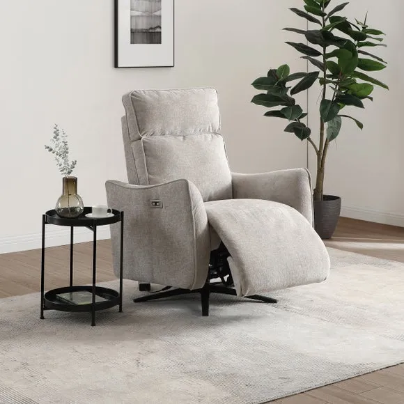 Emil Chenille Recliner Swivel Chair 2