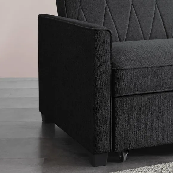 Serviya Fabric Compact Double Sofa Bed 4