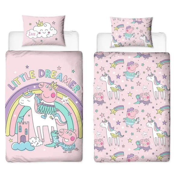 Peppa Pig Bedtime Polycotton Duvet Cover & Pillowcase Set 6