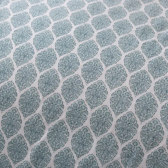 Tove Woodblock 100% Cotton Duvet Cover & Pillowcase Set 6