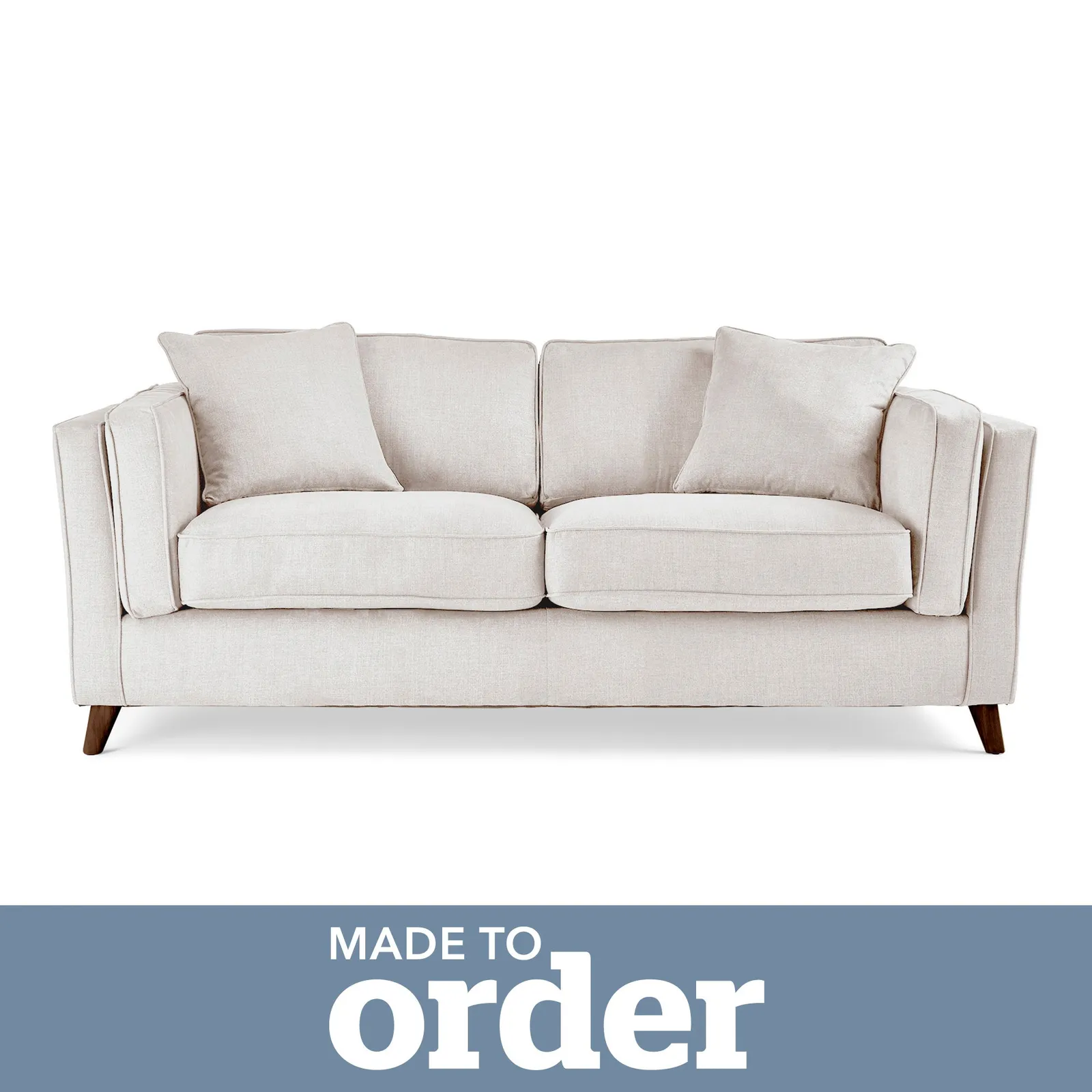 Arabella 2 Seater Sofa Brushed Plain Fabric Brushed Plain Silk