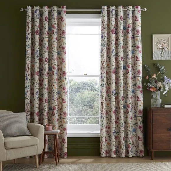 Foxley Print Eyelet Curtains 2