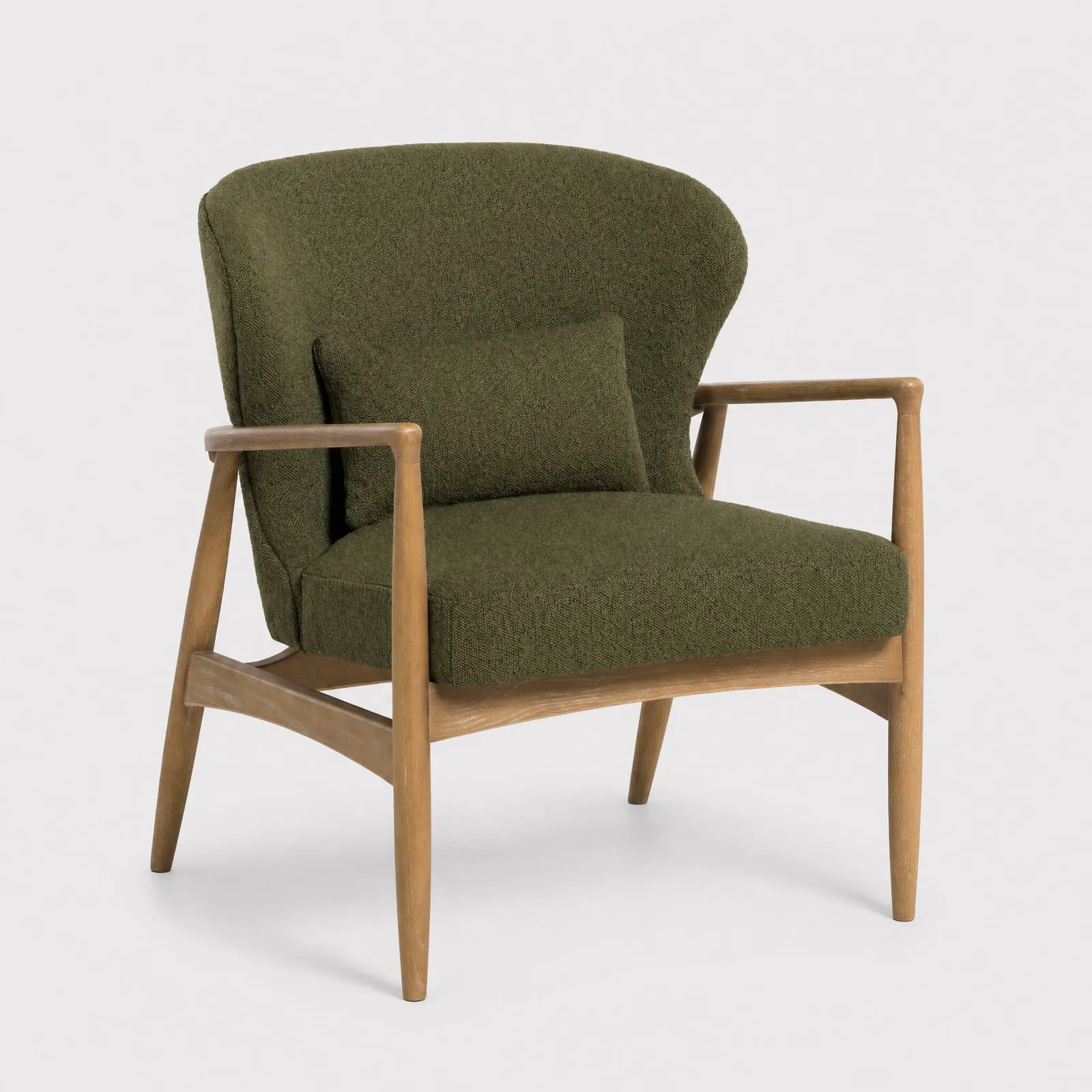 Pinter Armchair, Green Boucle | Barker & Stonehouse