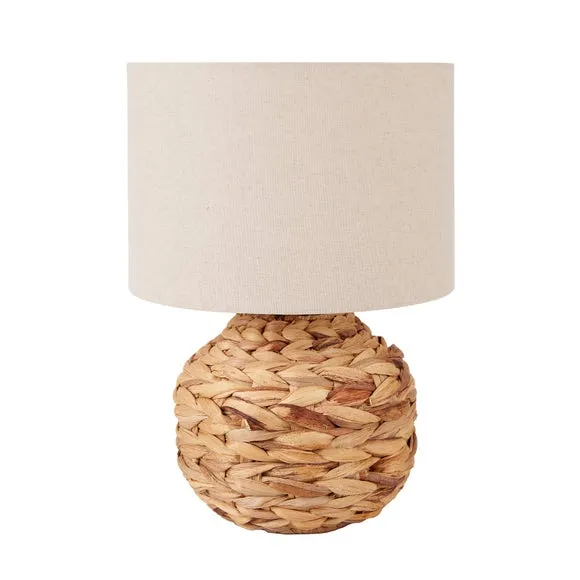 Zadi Plaited Water Hyacinth Table Lamp 4