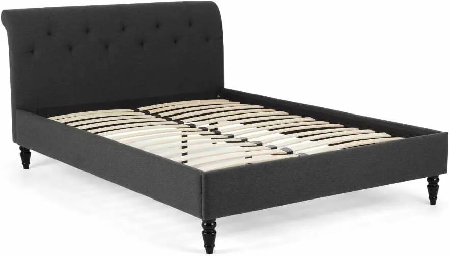 Linnell Super King Size Bed, Space Grey