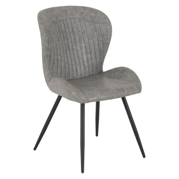Set of 4 Quebec Dining Chairs, Faux Leather 3